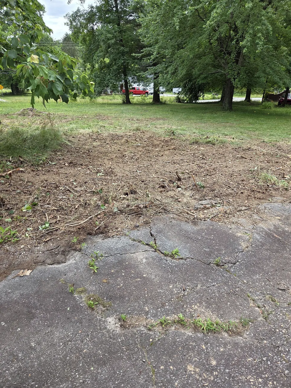 Freshly cleared lot ready for the next step