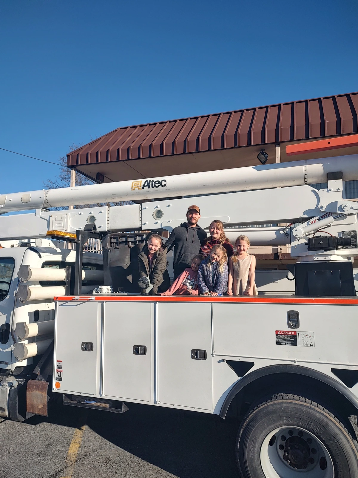 The Timber Hill team with a new bucket truck